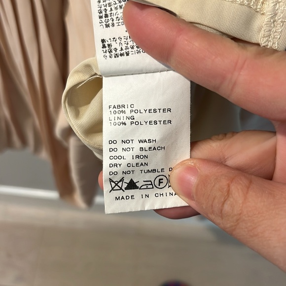 Chiffon Pleated Midi Skirt Soft Pink Women's S bought in Japan EUC - Picture 5 of 6